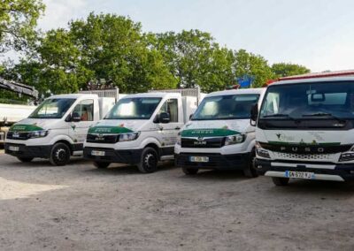 Flotte de véhicule utilitaires de Paysagiste à Saint-Nazaire.